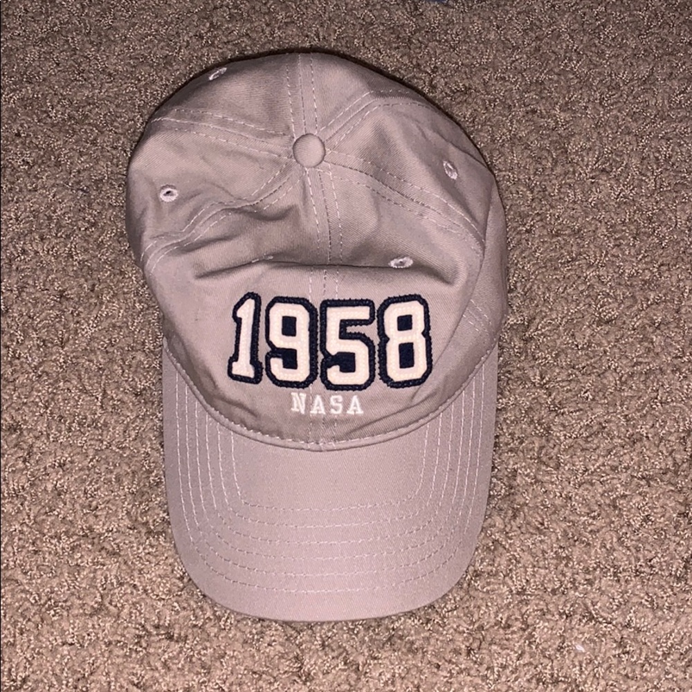 grey 1958 nasa hat
